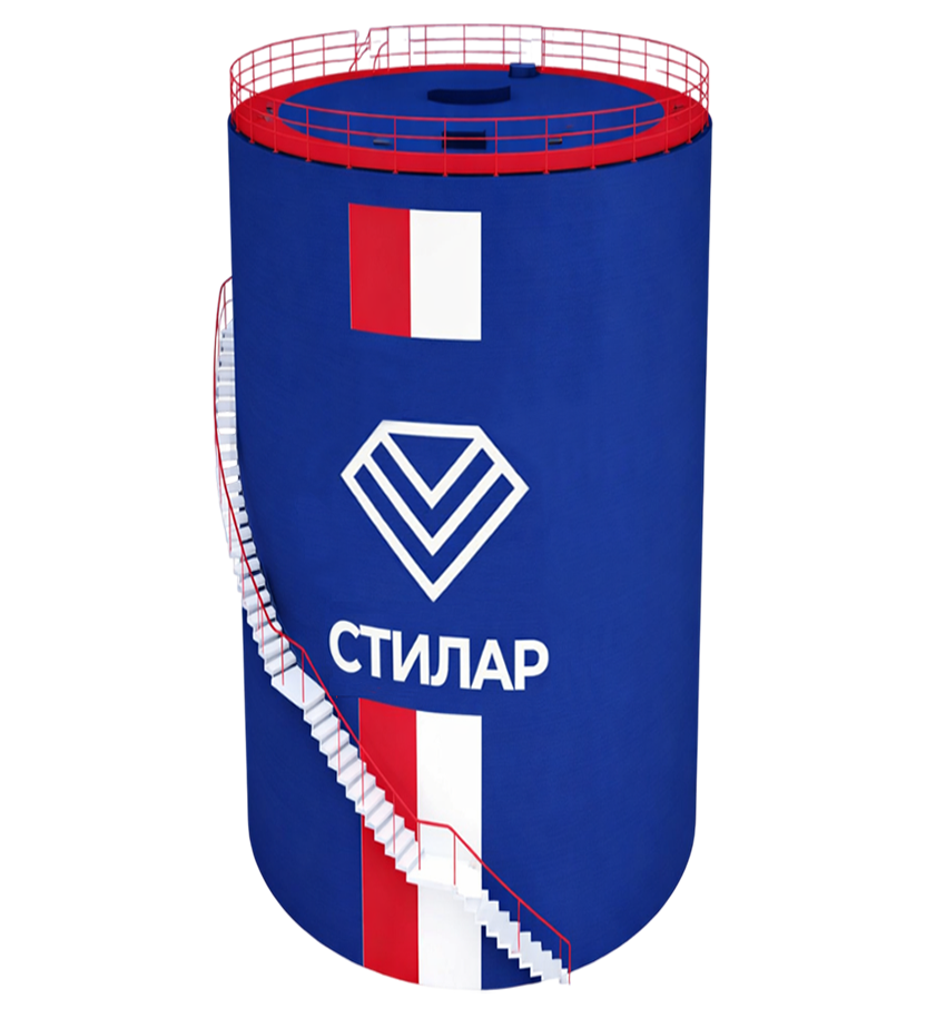 Цельносварной резервуар РВС для битума 3 м³ от завода-производителя